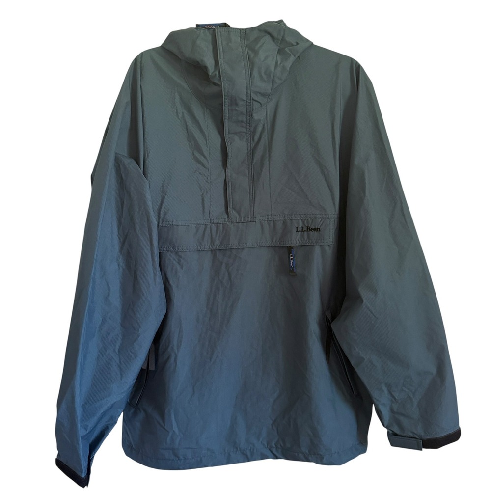 L.L. Bean Anorak Pullover Vintage Mens L Ripstop Hooded Jacket Activent Gorpcore